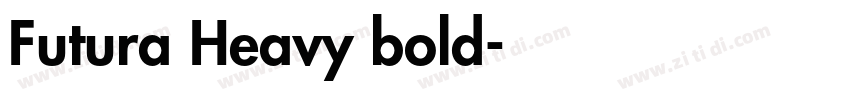 Futura Heavy bold字体转换